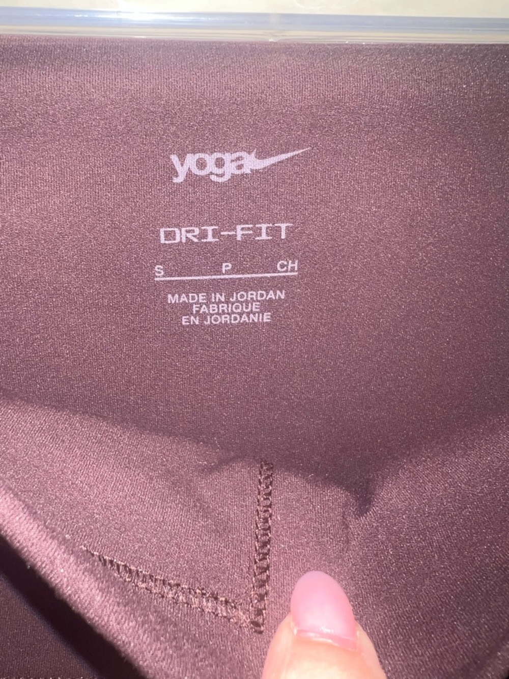 Nike Yoga Luxe Dri-FIT High Rise 7/8 Leggings Plum Brown NWT Small - Picture 6 of 9